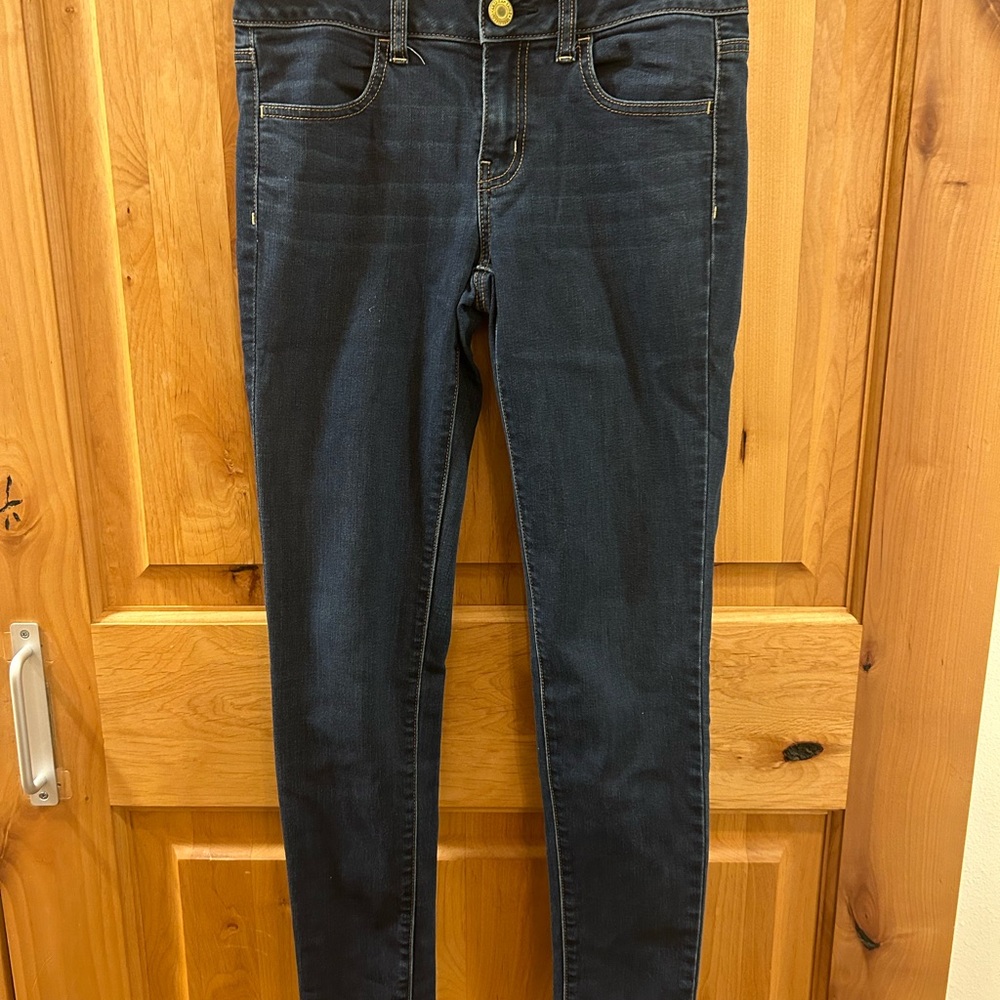 American Eagle Dark Blue Women's Skinny Jeans sz 4